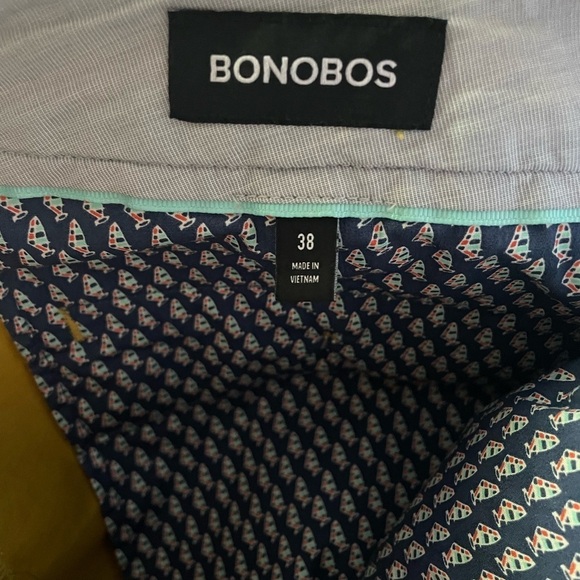 Bonobos Men's Stretch Washed Slim Fit 9” Chino Shorts 38 NWOT - Picture 7 of 11